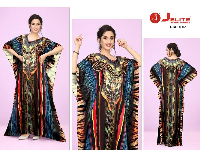 Multi Color Jelite Kaftan E Nazakat Vol-4 Japan Satin Kaftans Catalog Collection