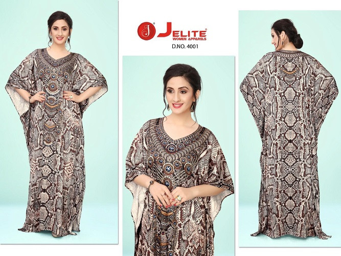 Multi Color Jelite Kaftan E Nazakat Vol-4 Japan Satin Kaftans Catalog Collection