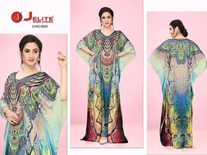 Multi Color Jelite Kaftan E Nazakat Vol-4 Japan Satin Kaftans Catalog Collection