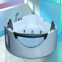 Corner Twin Seater Whirlpool Bathtub