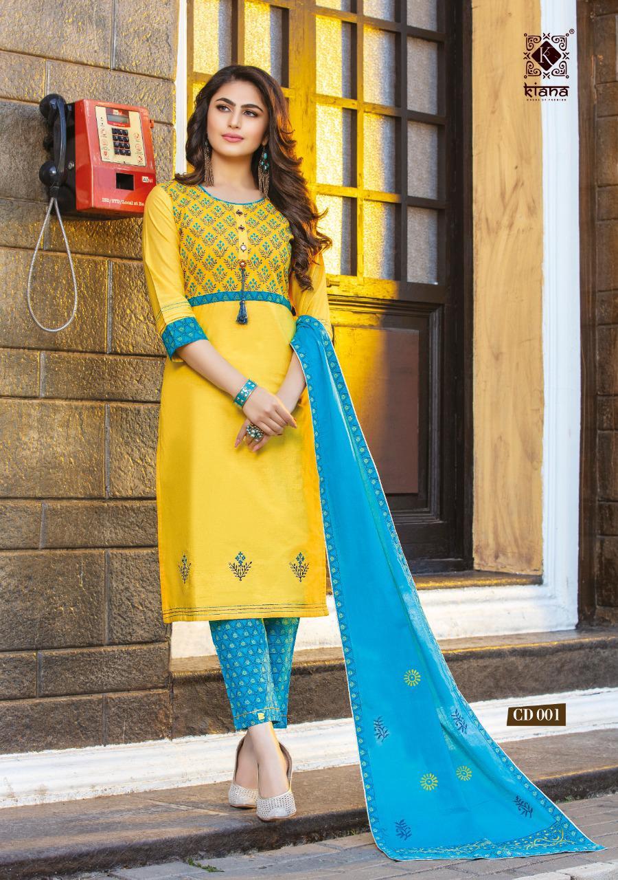 Dry Cleaning Cotton Candy Designer Rayon & Cotton Print With ,Thread Work Kurtis