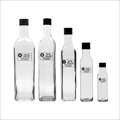 जैतून का तेल खाली कांच की बोतल