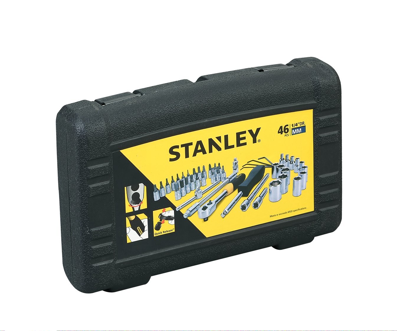 Stanley 1/4 ' 46 Pc Socket And Bit Set