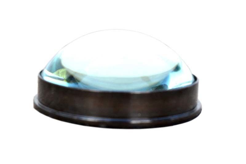 As Shown In Picture Paper Weight Brass Desktop Compass With Glass Lens