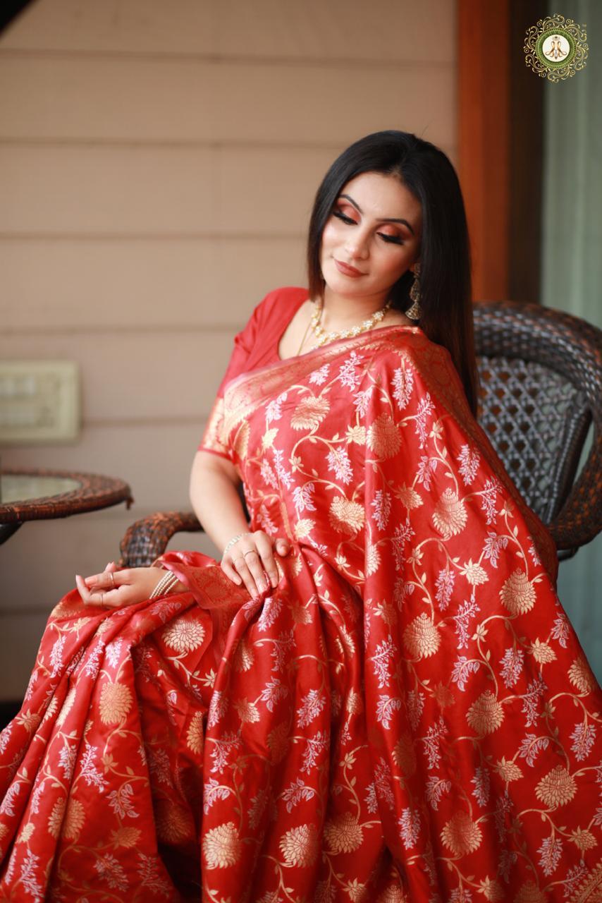 Ladies Fancy Saree - Multi Colour Banarasi Saree | Traditional Style For Rainy, Spring, Summer, And Winter Occasions - Bollywood Inspired