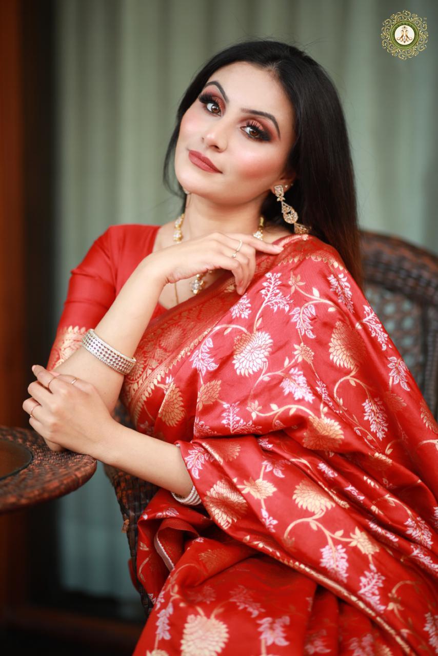 Ladies Fancy Saree - Multi Colour Banarasi Saree | Traditional Style For Rainy, Spring, Summer, And Winter Occasions - Bollywood Inspired