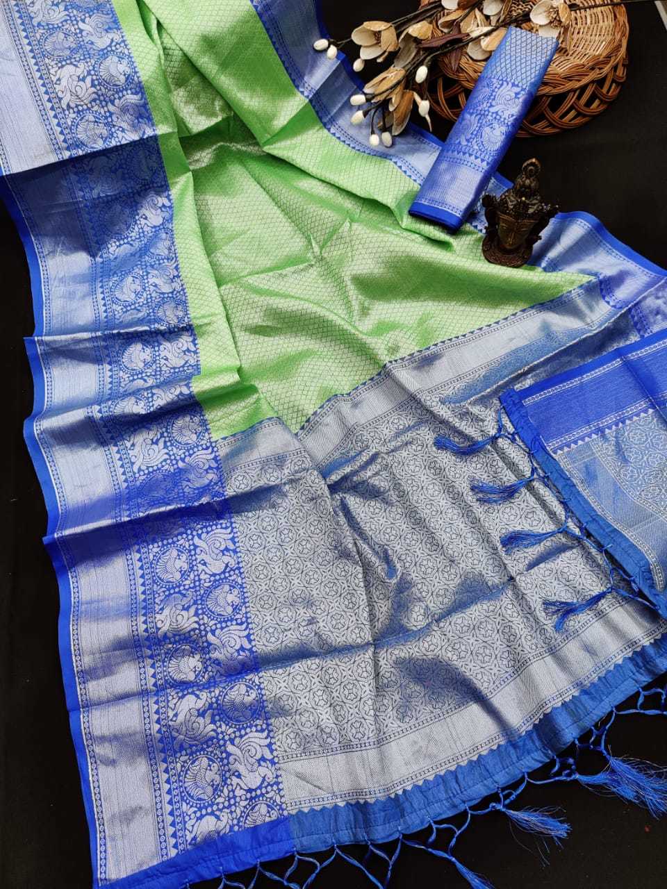 Ladies Fancy Silk Saree - Beautiful Rich Pallu & Jacquard Zari Work | Multi Colour, Ideal For Traditional Occasions In All Seasons, Bollywood Style