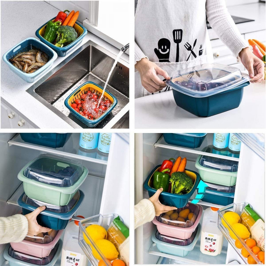 2 In 1 Multi Function Filter Basket Bowl Set