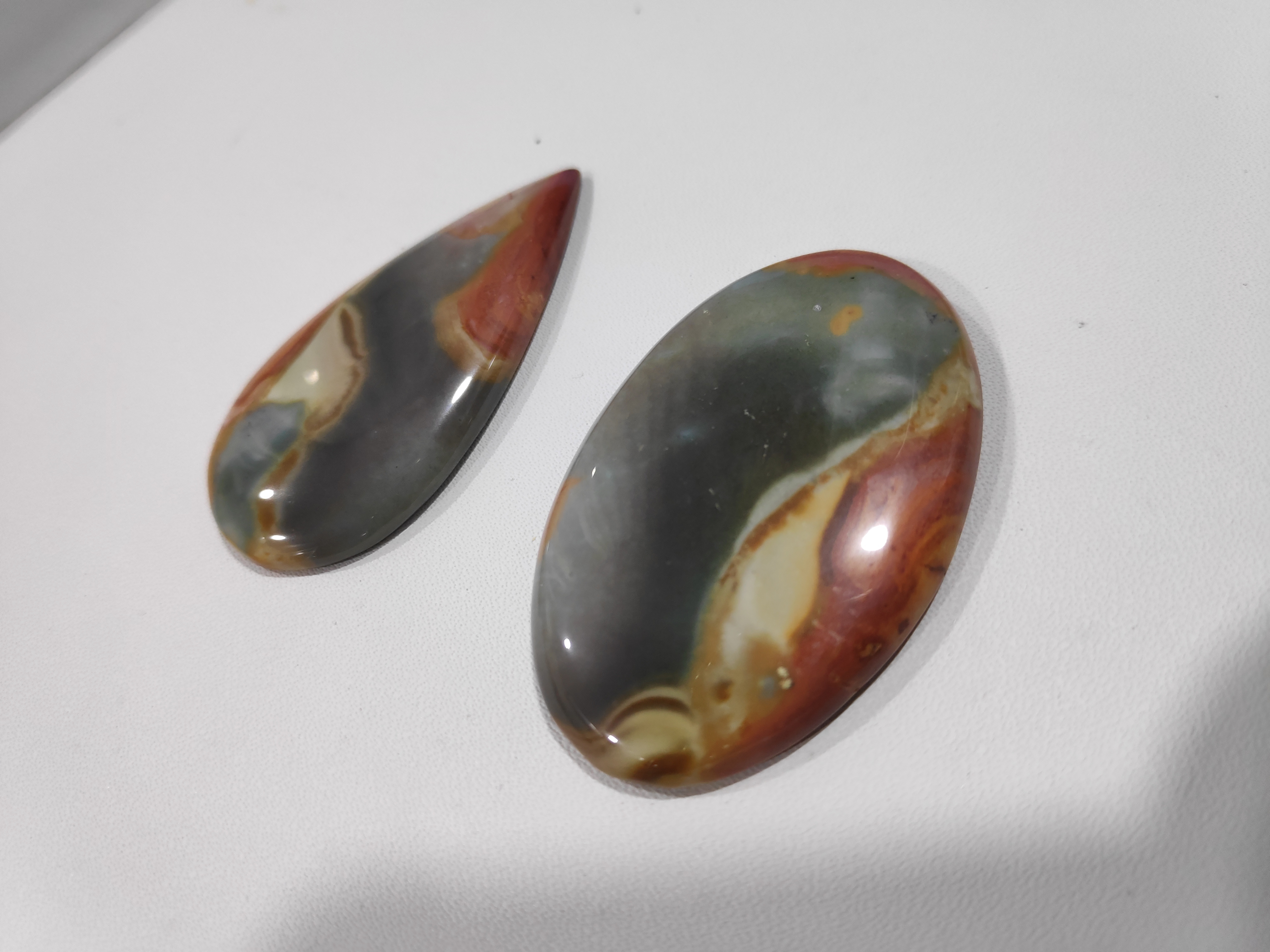 Poly Chrome Cabochon Stone