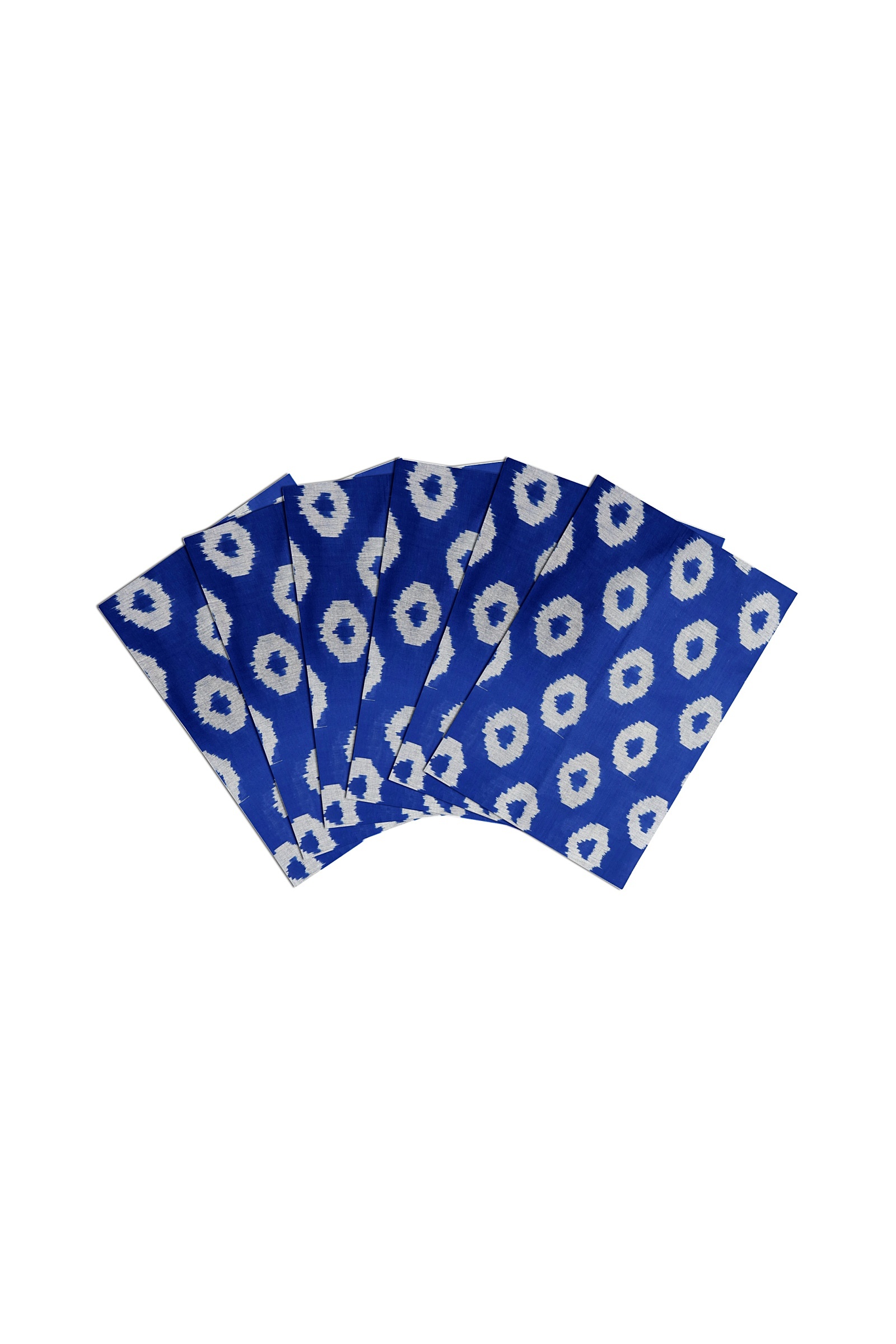 Table Napkins - Cotton, 17 X 17 Inches, Blue Tie-dye Pattern | Tear-resistant, Machine Washable, Attractive Design