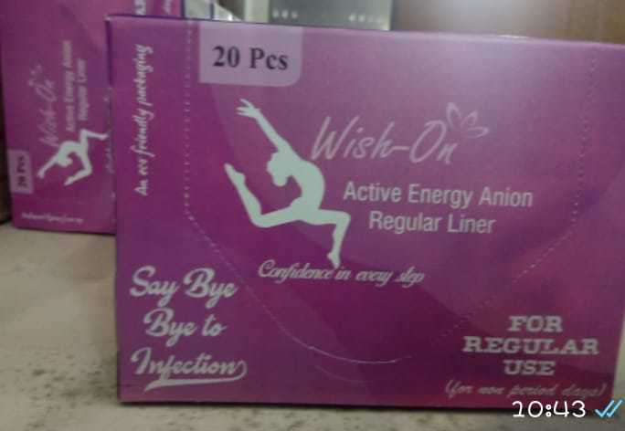 Wish-on Anion Sanitary Napkins Box Size155mm-360mm Liner L Xl Xxl Size: 155mm-360mm