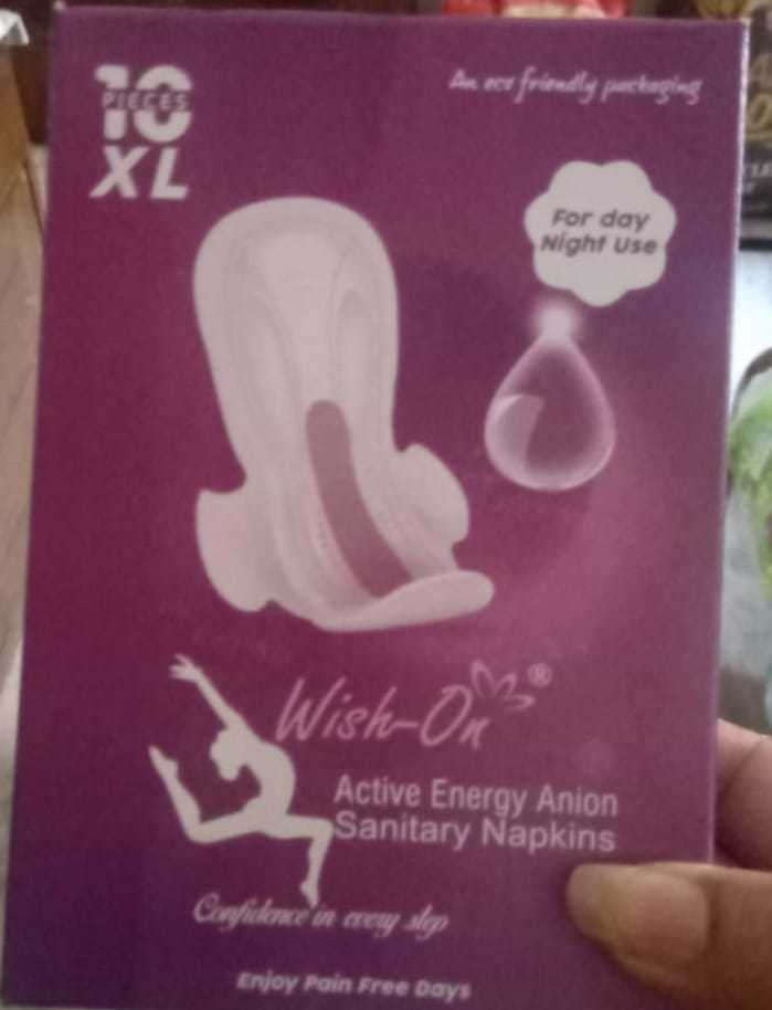 Wish-on Anion Sanitary Napkins Box Size155mm-360mm Liner L Xl Xxl Size: 155mm-360mm