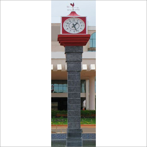 Outdoor Pillar Clock
