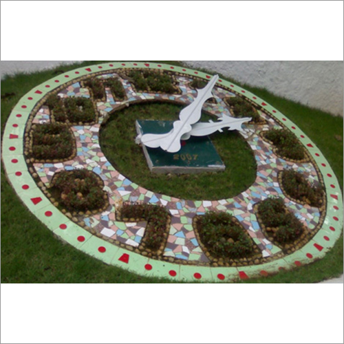 6 Feet Diameter Floral Clock