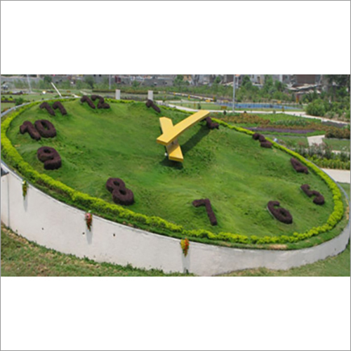 Outdoor Floral Clock For Decoration