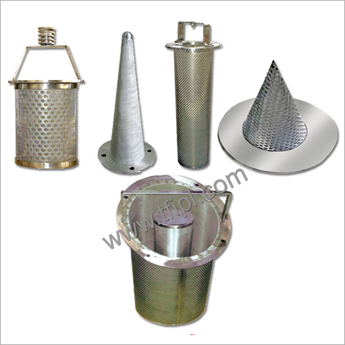 Conical Type Strainers And Strainers Elements - Color: Silver