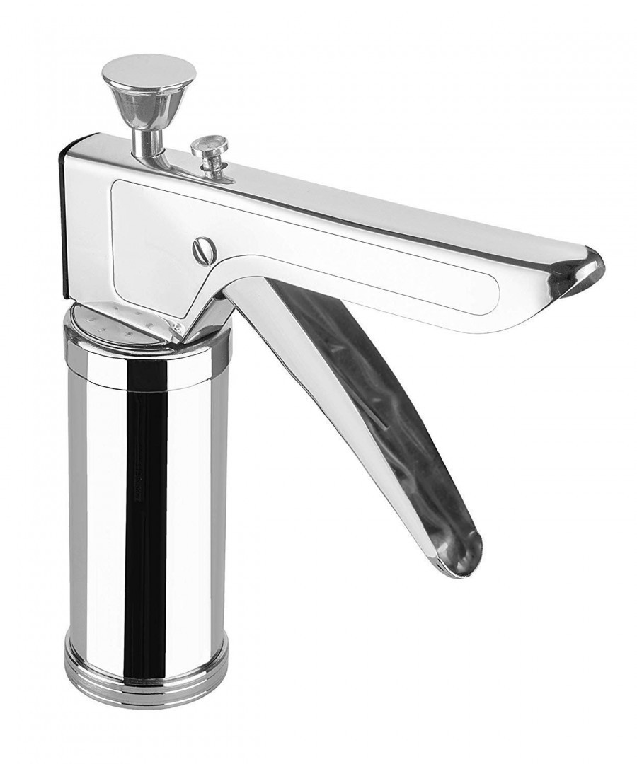 Kitchen Press - Stainless Steel, Weight 488 Gm , 15 Unique Attachments For Murukku, Chaklis, Rice Sevai, Pasta Making