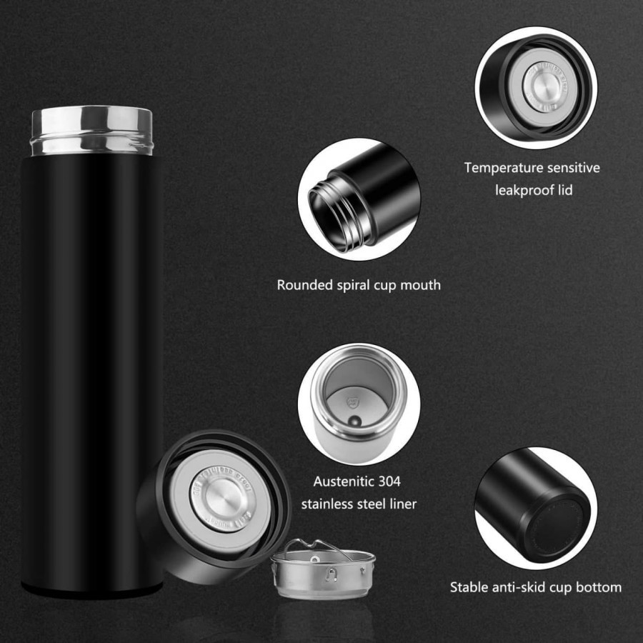 Led Life Bottle - Pet Plastic 700ml, Multicolor Led Base | Illuminated Bottle, Leak-proof Silicone Gasket, Customizable Logo