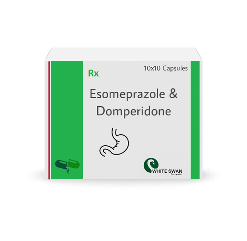 Esomeprazole and Domperidone Capsules - 20mg + 30mg | Anti-reflux, Anti-emetic, Gastric Prokinetic, Treats Nausea, Heartburn, GERD