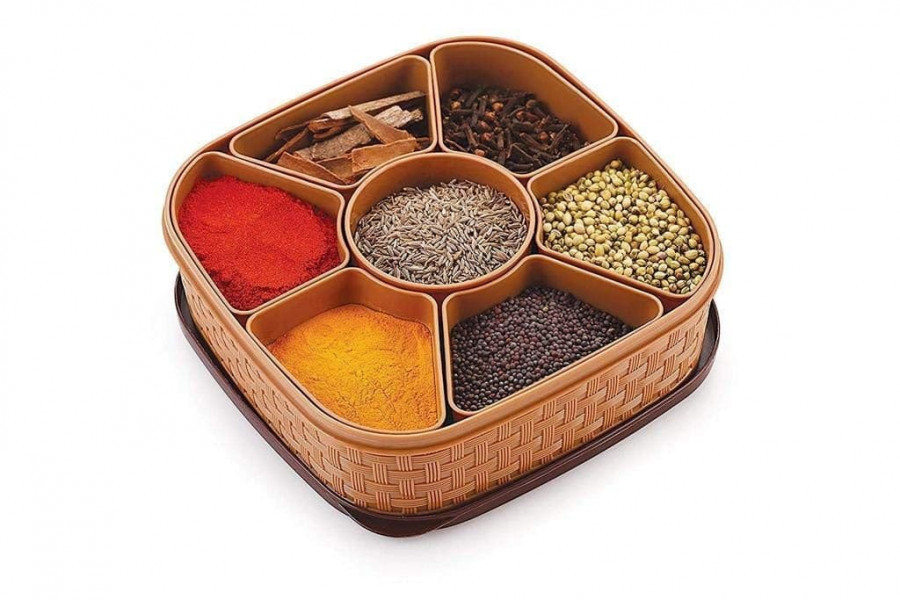 Masala Rangoli Box Dabba For Keeping Spices