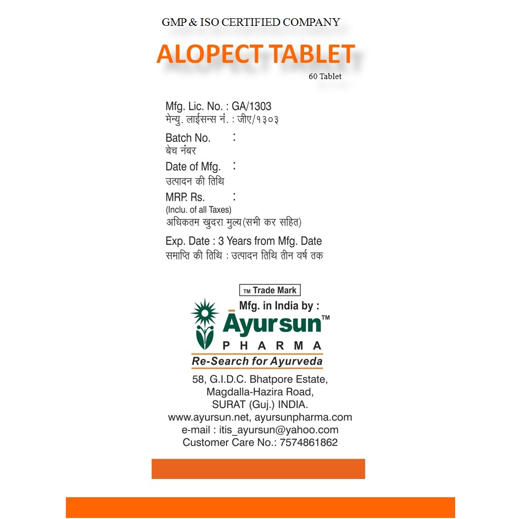 Alopect-tablet (Beautiful And Healthy Hair Tablet) Age Group: Suitable For All Ages