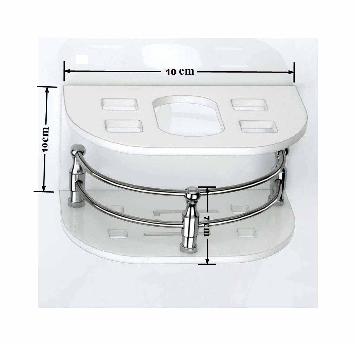 Toothpaste Holder Acrylic - 5mm Acrylic, 4x3x2 Inches, Transparent | Wall-mountable, Dishwasher Safe, Rust-proof, Eco-friendly