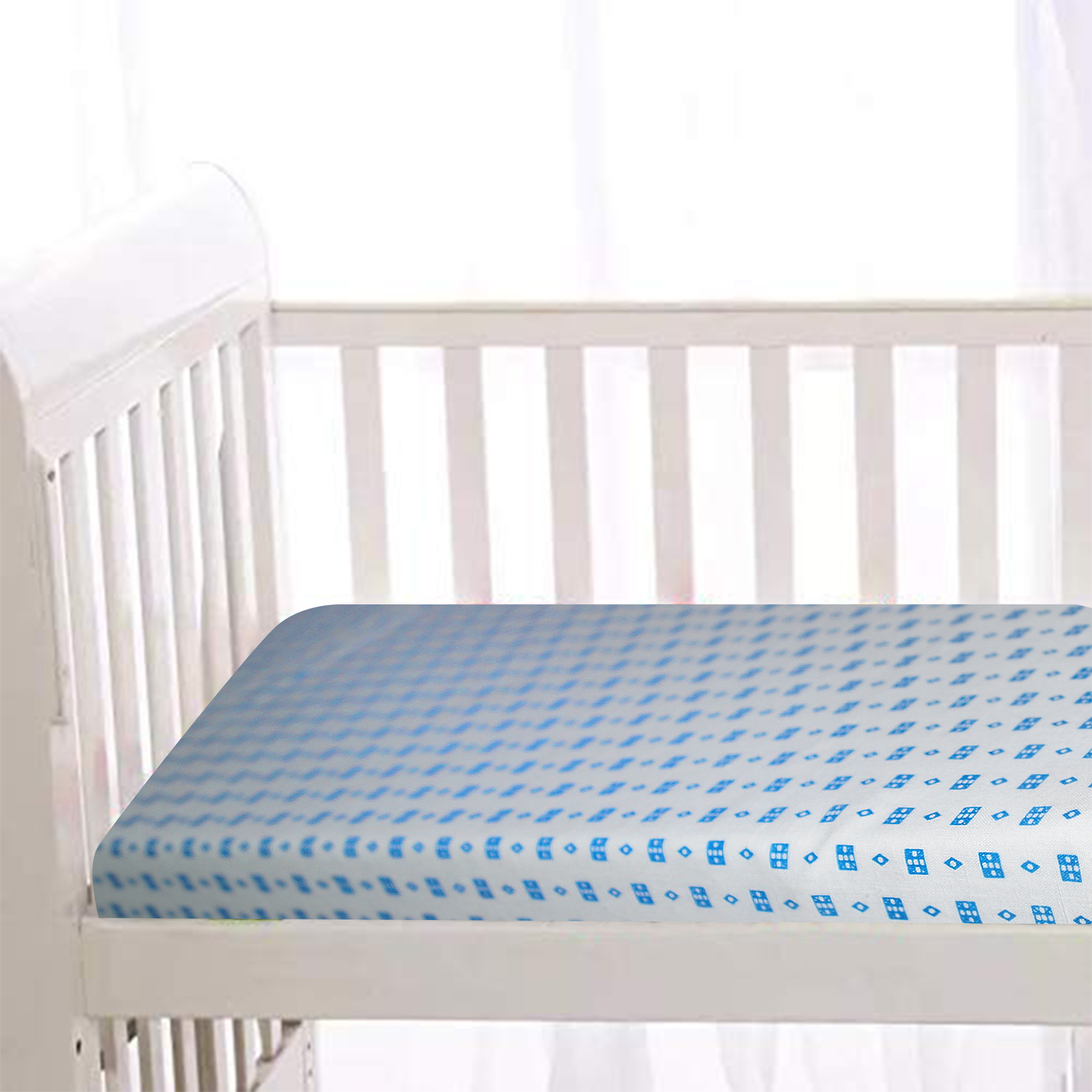 Cotton Fitted Cot Sheet Age Group: 0-4 Years