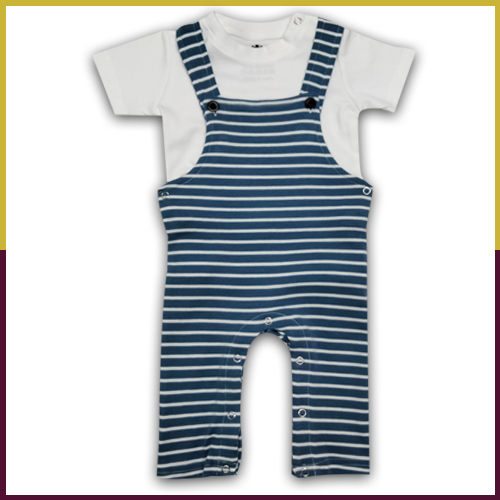 Sumix Skw 2025 Baby Boys Half Sleeve Dungarees Age Group: 6 - 24 Months