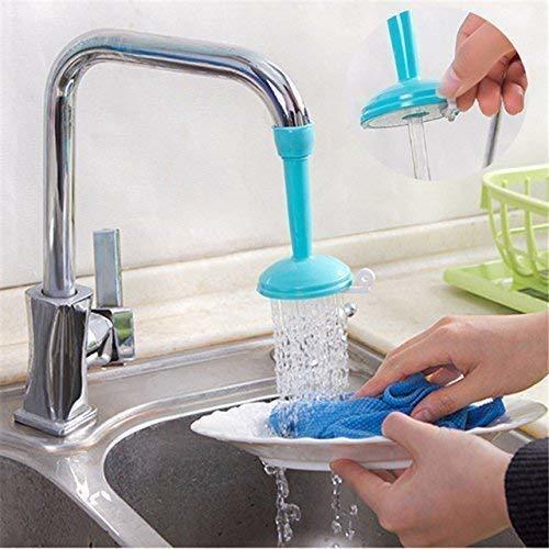 WATER FAUCET - ABS+PVC Material, 6" Length, Random Color | 360° Rotation, Dual Spray Flow, Fits 20-25mm Taps, Ideal for Kitchens & Bathrooms