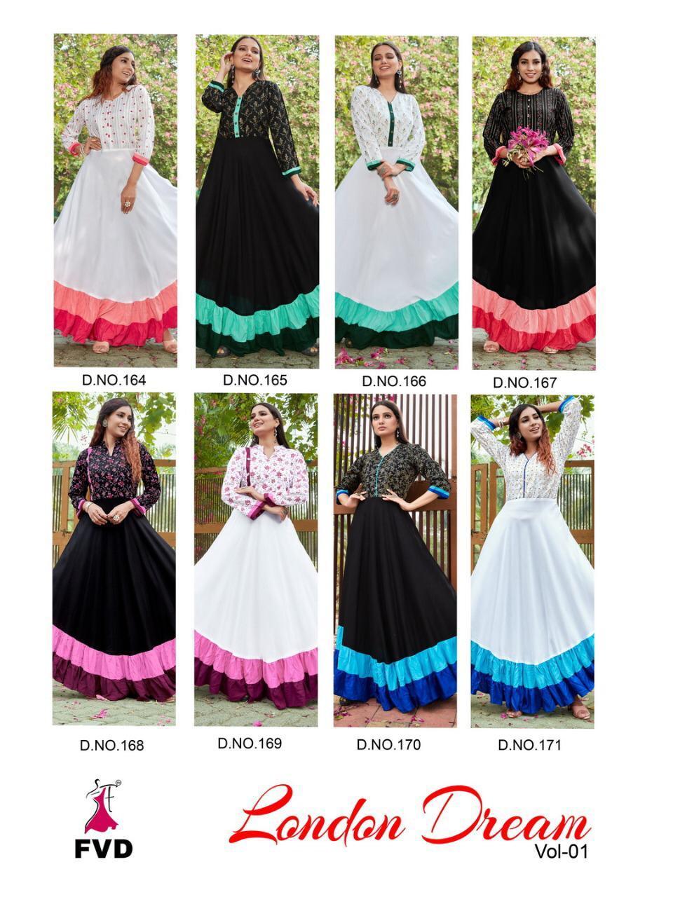 London Dreams - Long Ethnic Gown With 6.5 Mtr Ghera, Rayon Foil Print Fabric, Available In L To Xxl Sizes, Features Beads And Embroidery, Breathable And Uv Resistant