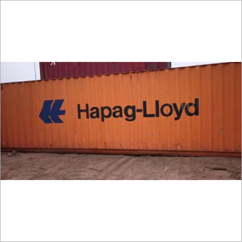 Used Shipping Container - Steel, 20 ft x 8.5 ft Standard Dimensions, Orange | High Wind Resistance, Double Swing Door, Reinforced Framework