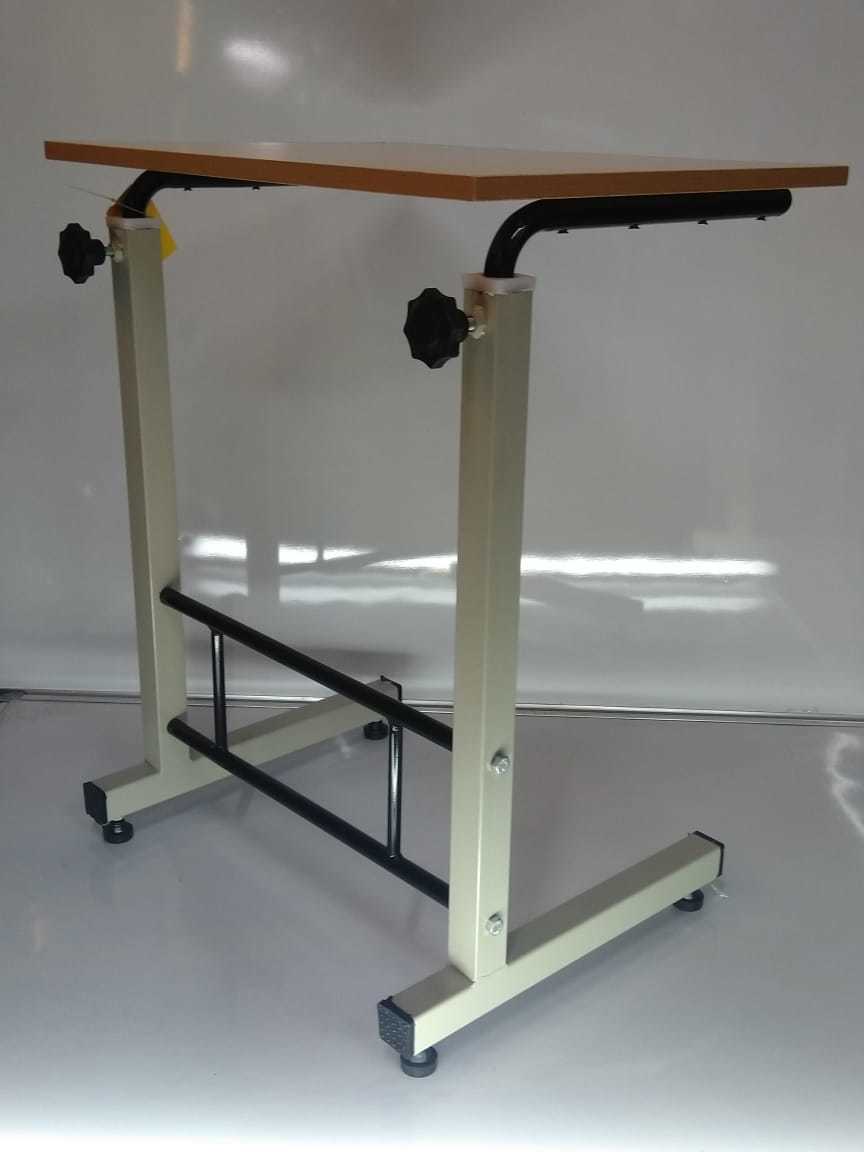 Wooden Finish Height Adjustable Desk