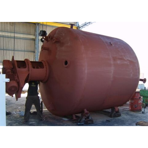 Ms Reactor - Mild Steel, Silver Color | Durable, Efficient For Food And Chemical Industries, Includes Internal Cooling Coils