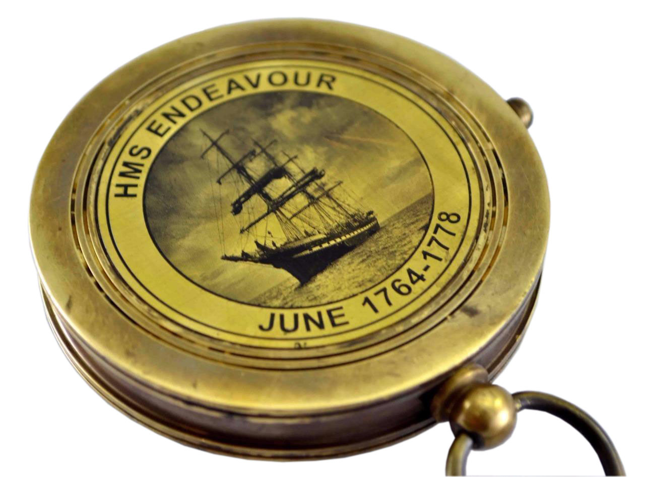 As Shown In Picture Antique Brass Nautical Compass