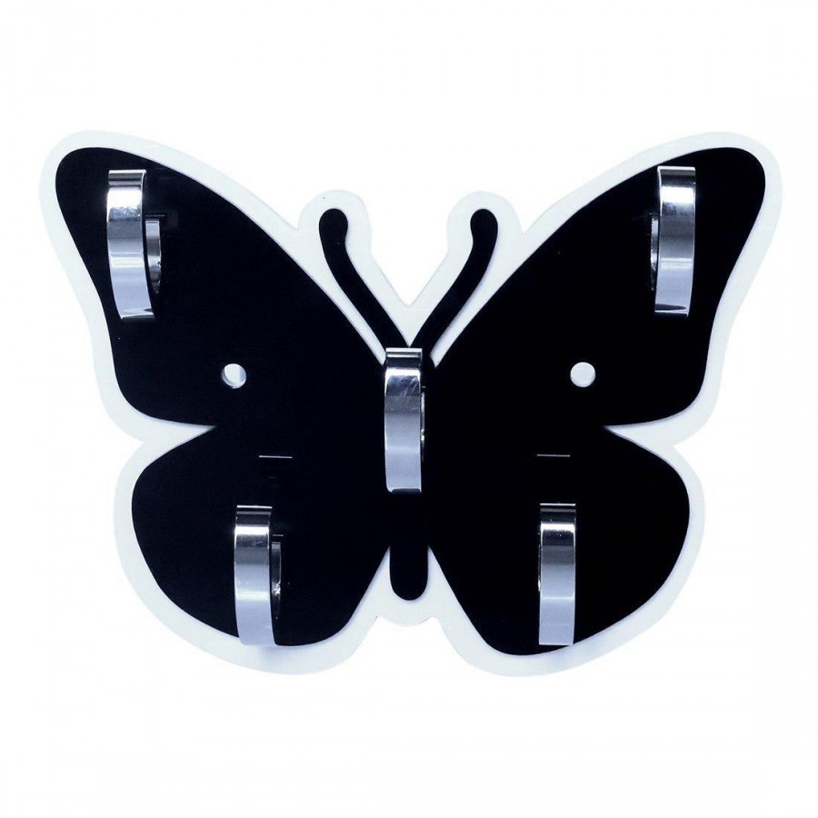 Acrylic Butterfly Wall Hooks Key Holder Stand