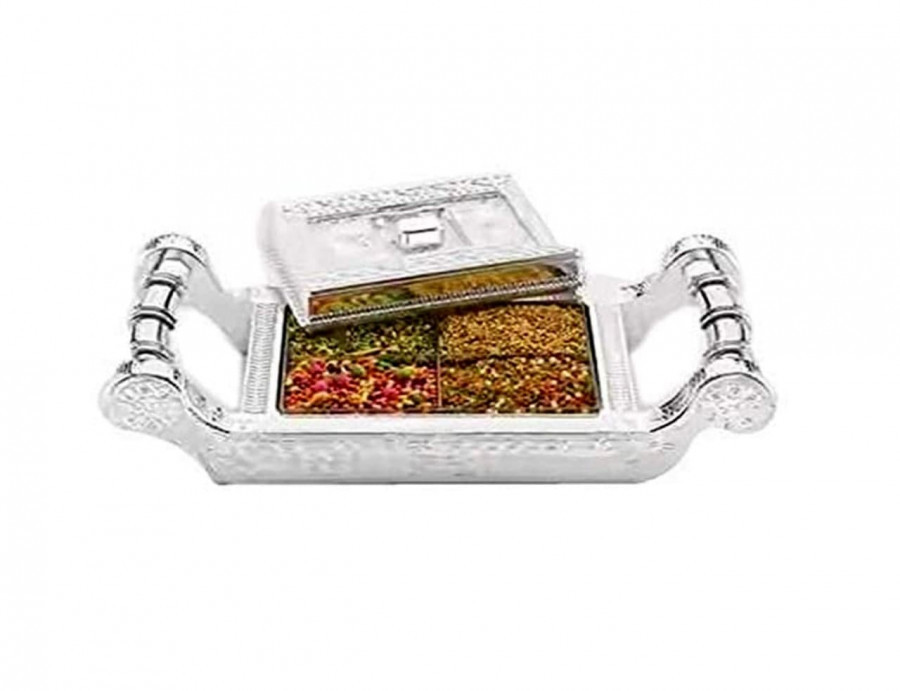 Mukhwas Box - Elegant Wooden Design , Ideal For Storing Premium Indian Mouth Fresheners