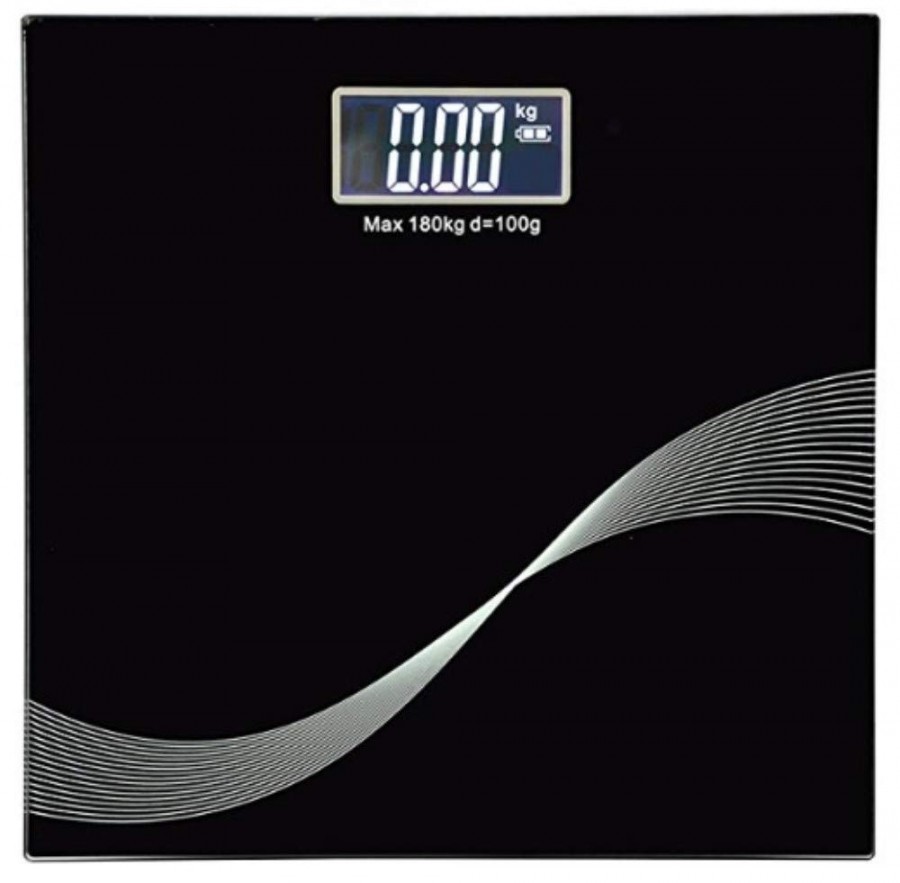 Black Bathroom Scale