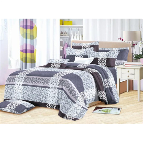 मल्टीकलर कॉटन बेड शीट