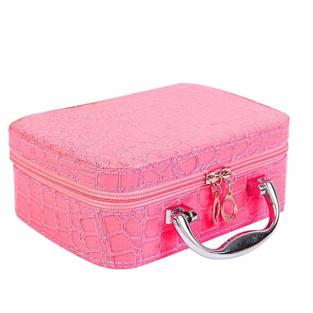 Square Cosmetic Bag - Pvc/pu Leather, 8x8x3 Inches, Multicolor | Waterproof, Durable, Lightweight, Spacious Organizer