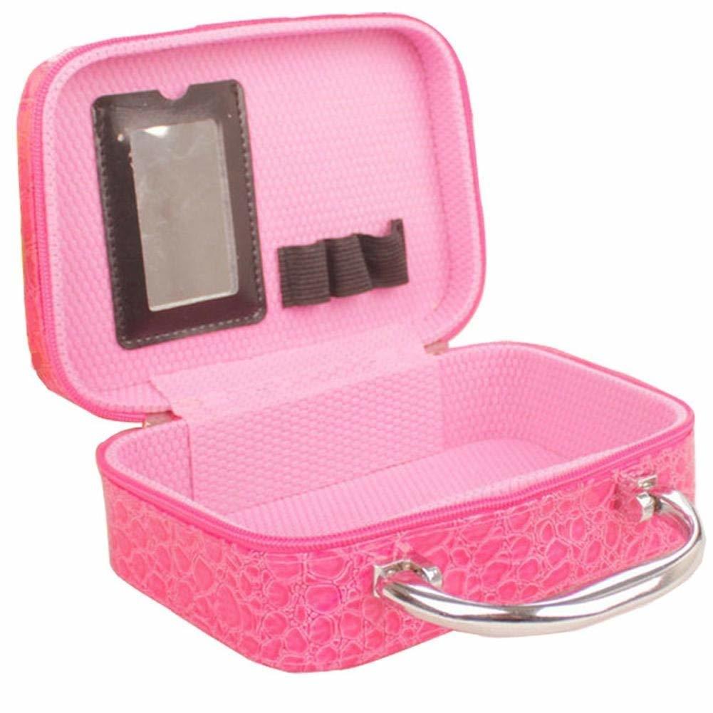 Square Cosmetic Bag - Pvc/pu Leather, 8x8x3 Inches, Multicolor | Waterproof, Durable, Lightweight, Spacious Organizer