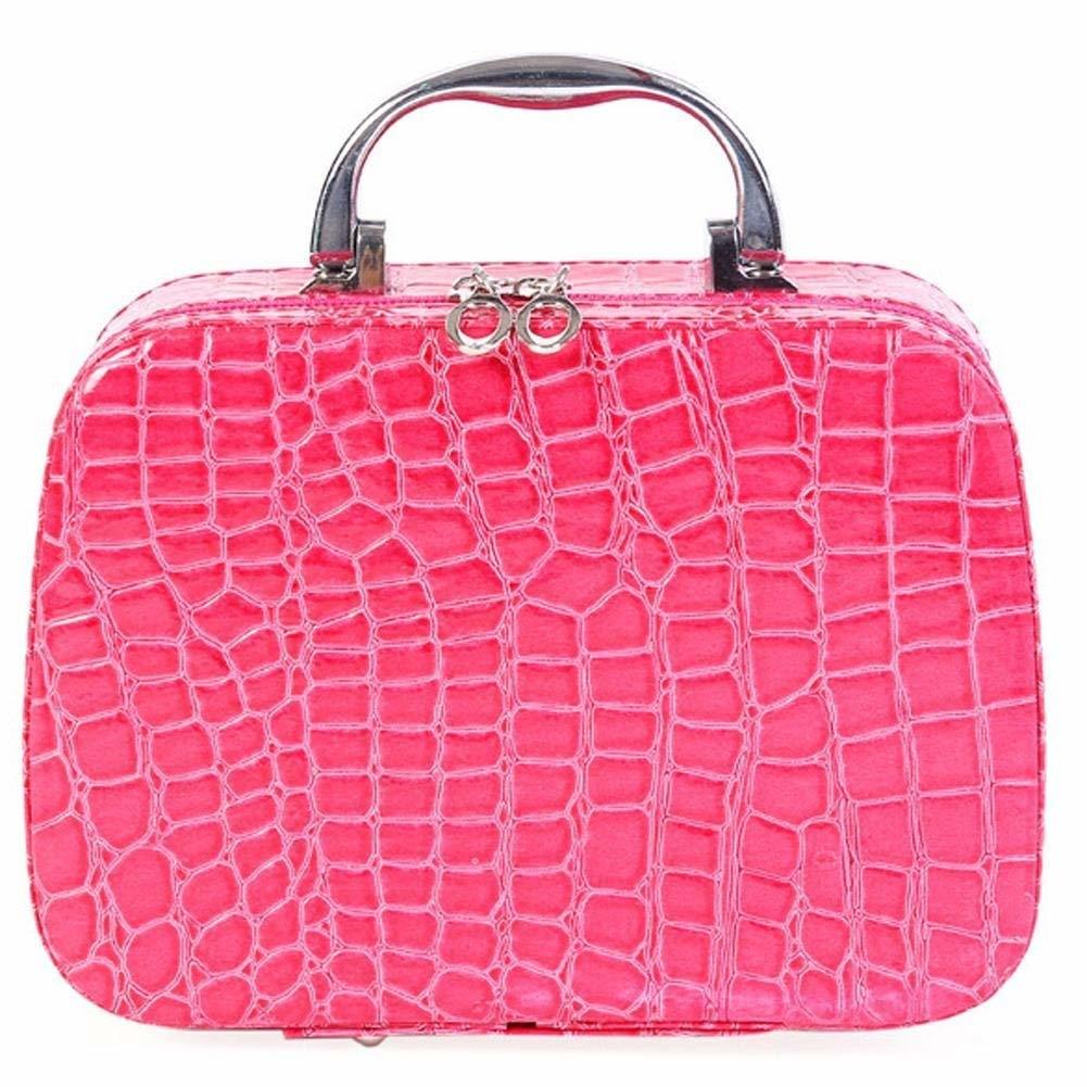 Square Cosmetic Bag - Pvc/pu Leather, 8x8x3 Inches, Multicolor | Waterproof, Durable, Lightweight, Spacious Organizer