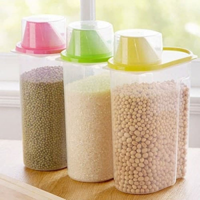 Cereal Dispenser Jar Storage Container Box With Lid