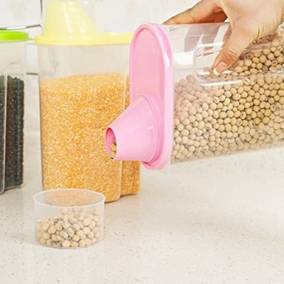 Cereal Dispenser Jar Storage Container Box With Lid