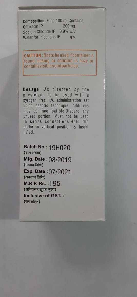 Ofloxocin Injection Ingredients: Ofloxacin Is Used To Treat Certain Infections Including Pneumonia