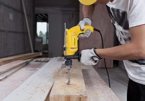Yellow Stanley Impact Hammer Drill Sdh600