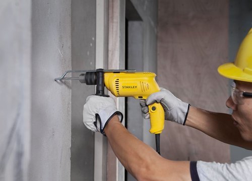 Yellow Stanley Impact Hammer Drill Sdh600