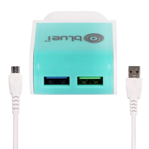 Bluei Ta-02 Rapid 2.4 A, Dual Usb Mobile Charger Dimension(L*W*H): L*10.5 Cm H*9.5 Cm W*3 Cm Centimeter (Cm)