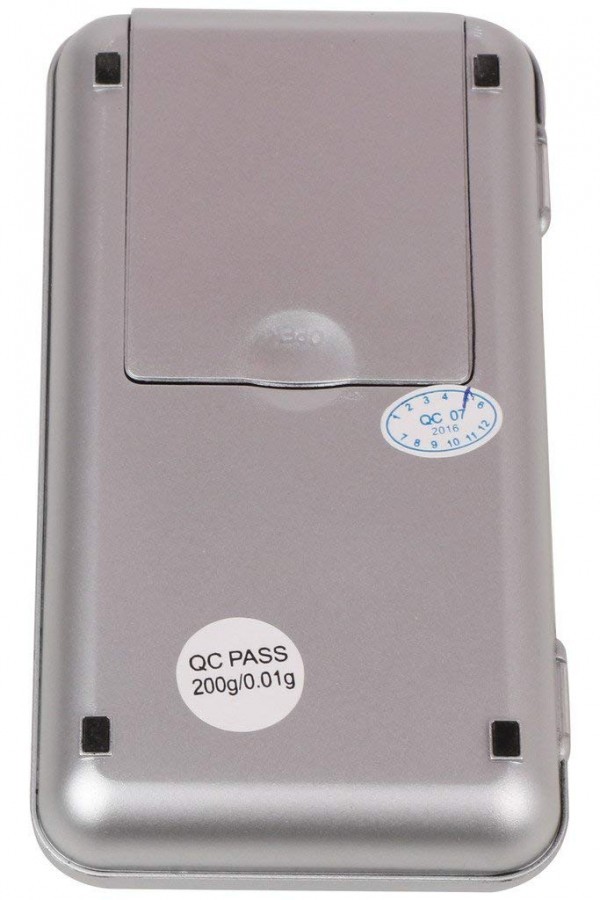 Pocket Scale - Stainless Steel, Pocket-sized, 200 Gm Capacity, 0.1 Gm Readability | Backlit Lcd Display, Heavy Duty, Crack Resistant