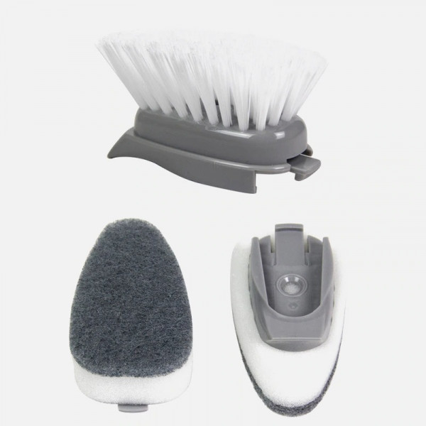 Decontamination Cleaning Brush - Pp Plastic, 13x6x5 Cm, Blue & White, Dishwasher Safe, Ergonomic Grip, Medium Stiff Nylon Bristles