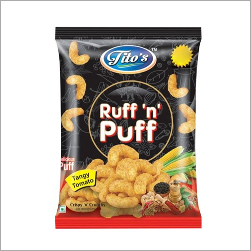 रफ 'एन' पफ टैंगी टोमैटो कॉर्न पफ फैट: शून्य प्रतिशत (%)